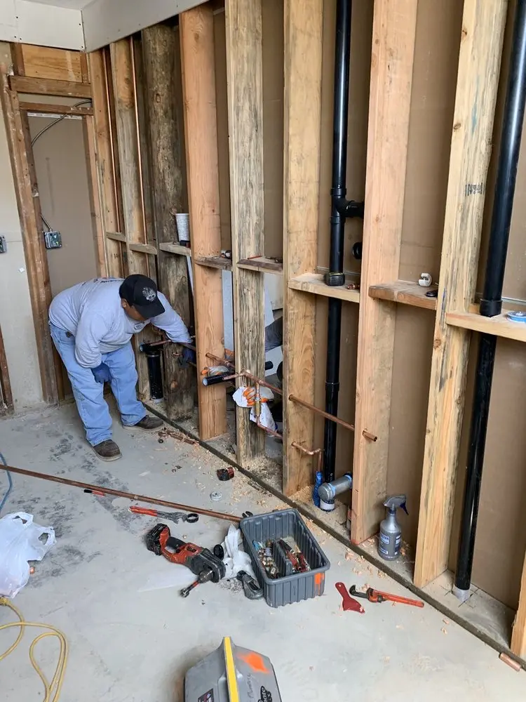 Commercial rough-in plumbing for Gas Line Repair in South Broad Street
